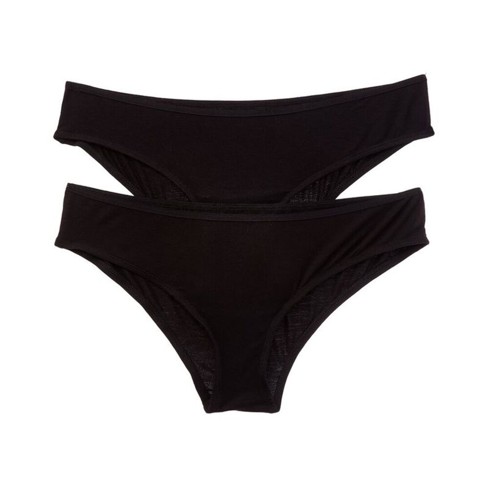 Bamboo Womens  Set Of 2 Essential Hipster, Black
